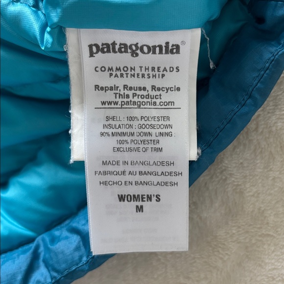 Patagonia Women's Blue Down Sweater Jacket M - Picture 9 of 11